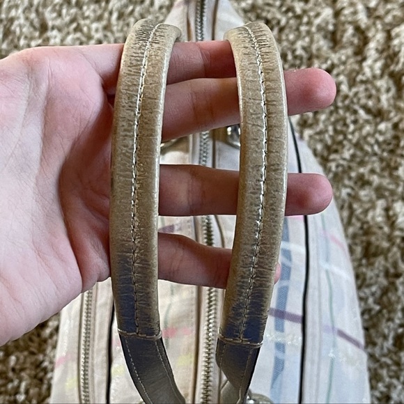 Coach Poppy Tattersall Signature Plaid Tote - Picture 8 of 15